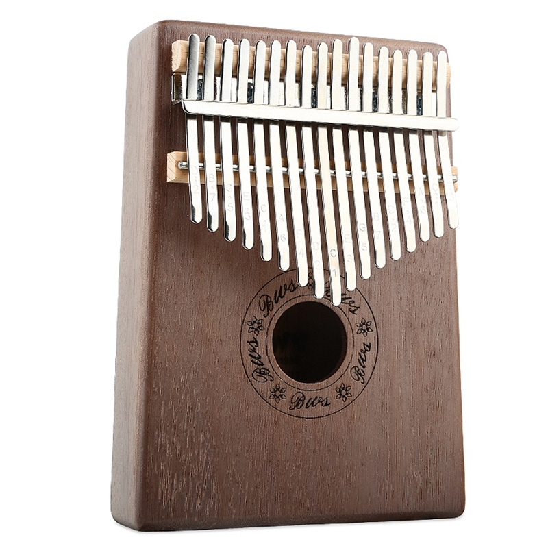 Kalimba 17 Key Thumb Piano Wood Mahogany Calimba Body Musical Instruments Mbira Kalimba with Learning Book Tune Hammer