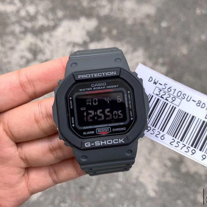 Casio G-SHOCK DW-5610SU-8DR - Jam Tangan Pria - Abu-Abu | Lazada Indonesia