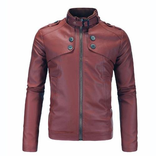Global Jaket Kulit Pria BK-49 - Brown