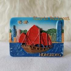 Gloria Bellucci - Magnet Kulkas souvenir hongkong china perahu