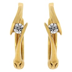 Goldmart Anting 18K dan Berlian - Koleksi Anak - Emas Kuning