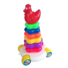Goodang Mainan Bayi Ring Donat Kecil Beroda - Multicolor