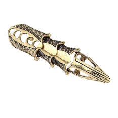 Gothic Punk Rock Penuh Baju Zirah Cincin Jari Mode Menawan