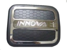 HL - Tutup Tangki/Tanki Air Bensin Tank Cover Desain Iconia Mix Hitam and Chrome Cocok Untuk Semua Jenis Toyota Inova - Hitam