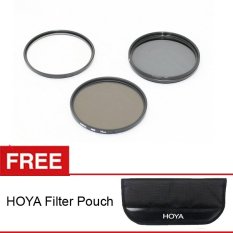 Hoya Filter Kit - UV+CPL+ND8x - 58mm + Gratis Hoya Filter Pouch