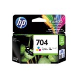 Tinta Printer HP 704 Tri-color Original Ink Advantage Cartridge - Multicolor
