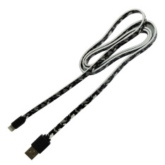 Icantiq Cable Double Speed Fast Charging and Speed Data USB 8-Pin to USB Sync Data Charger Cable For iPhone 5s/5c/5,6 Plus / 6s Plus / 6 / 6s, iPad 4 Mini iPod Touc - Hitam