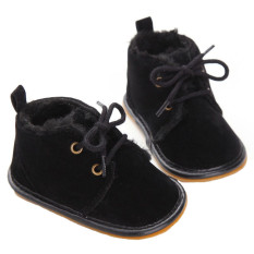 Bayi Balita Sepatu Musim Dingin Sepatu Bayi Baru Lahir Balita Boots 0-12 Bulan YEW3391 (Hitam)