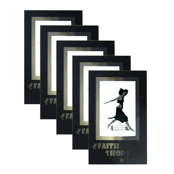 ... Harga preferensial Inno Foto 5 pcs Bingkai Foto Kaca Faith Hope Love 2 25x3 25 inch