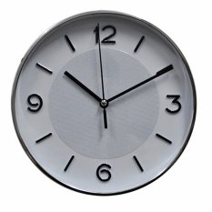 Inno Foto Jam Dinding YM-7555 Sweep Diameter 7.5 inchi White/Silver