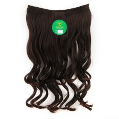 Instaclip Hairclip Wavy Darkbrown 60 cm / Hair clip klip Wave Ombak Korea Coklat Tua Big Layer Full head