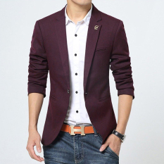 Jaket Pria - Jas Casual Slim Fit Red Style