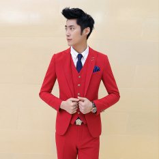Jaket Pria - Jas Trendy New Style Mens - Merah