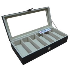 Jogja Craft Black Cream Glasses Box Organizer - Box Kacamata - Kotak Tempat Kacamata - Hitam