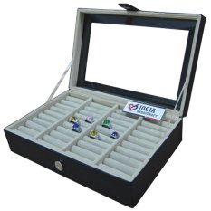 Jogja Craft - Black Cream Universal Ring Box Organizer - Kotak Tempat Cincin