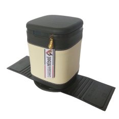 Jogja Craft BS01 Tempat Sampah Mobil Cover Kulit Sintetis Elegan - Hitam Cream