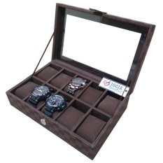 Jogja Craft Exclusive Large Size Kotak Jam Tangan Isi 10 Damier