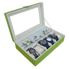 Jogja Craft Kotak Jam Tangan Isi 6 Mix Cincin - Hijau