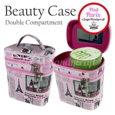 Jogja Craft NYB01PNKPRS Tas Makeup / Tas Kosmetik Motif Pink Paris