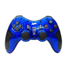 K-One Gamepad Stik Wireless 2.4G Support PS2 / PS3 / PC / Android TV - Biru