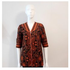 Kencana Pajajaran Kardigan Batik Katun - Cokelat