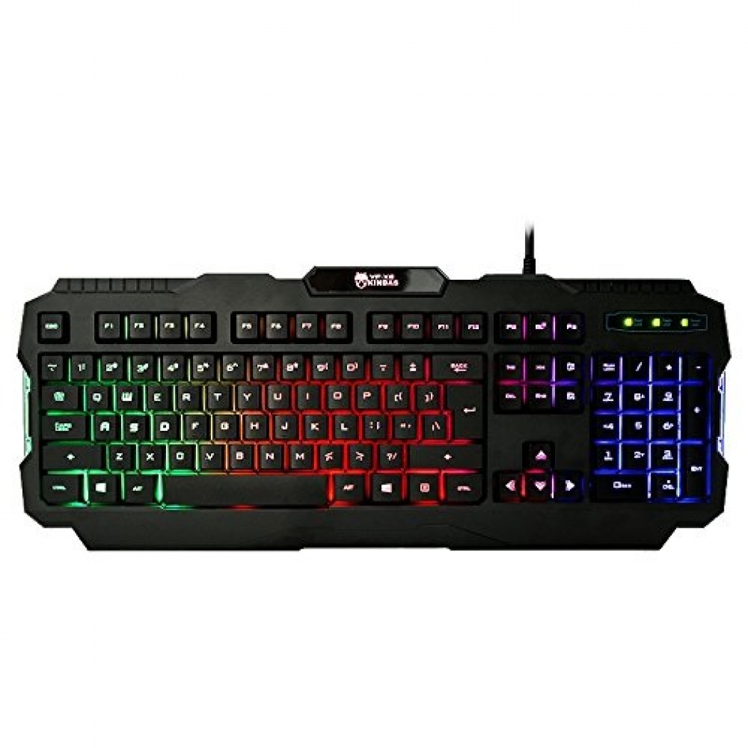 Keyboard Gaming With Led Backlight Kinbas Usb Wired Vp-X9 - Black