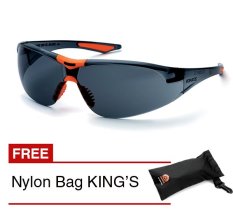 KING'S KY 8812 Kacamata Safety Smoke + Gratis Nylon Bags