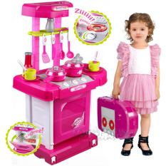 Kitchen Set Koper - Mainan Anak Perempuan Masak Masakan Lengkap