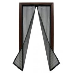 Maxxio Magic Mesh Tirai Pintu Magnetic Anti Nyamuk & Serangga - Hitam