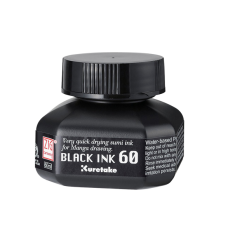 Kuretake Zig Pen Black Ink Tinta Hitam Pena Peralatan Lukis Gambar Lettering Ilustrasi Manga Kartun Komik
