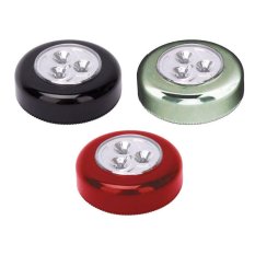 Led Light Button Stick & Click Touch Lamp / Lampu Tempel Etalase/Lemari/Dinding/Pintu - 3 pcs