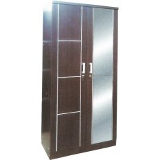 Lemari Pakaian/Baju 2 Pintu Full Kaca 2LV-LP2