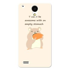 PC Plastik Gluttonous Hamster Case untuk Lenovo S890 Peach