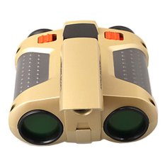 Lensa Night Scope 4 x 30mm Binoculars with Pop-Up Light - Teropong - Gold