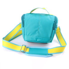Light Blue Waterproof Camera Bag Case untuk Canon EOS M3 M2 M 100D 1200D 1100D 550D 500D 450D 400D 18 -55mm Lensa (Intl) -Intl