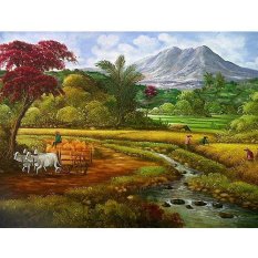 Lukisanku Pemandangan Sawah (DK041)