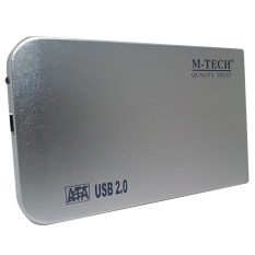 M-Tech Casing Hardisk Eksternal 2,5 Sata Versi 2 - Silver