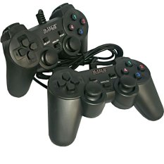 M-Tech Gamepad Double Getar Black - Stick PC/ Laptop