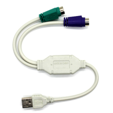 M-Tech Kabel USB to PS2 - USB to Keyboard & Mouse - Putih