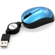 M-Tech Mouse Retract RE-88 - Mouse Tarik - Biru