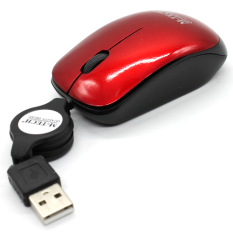M-Tech Mouse Retract RE-90 - Mouse Tarik - Merah