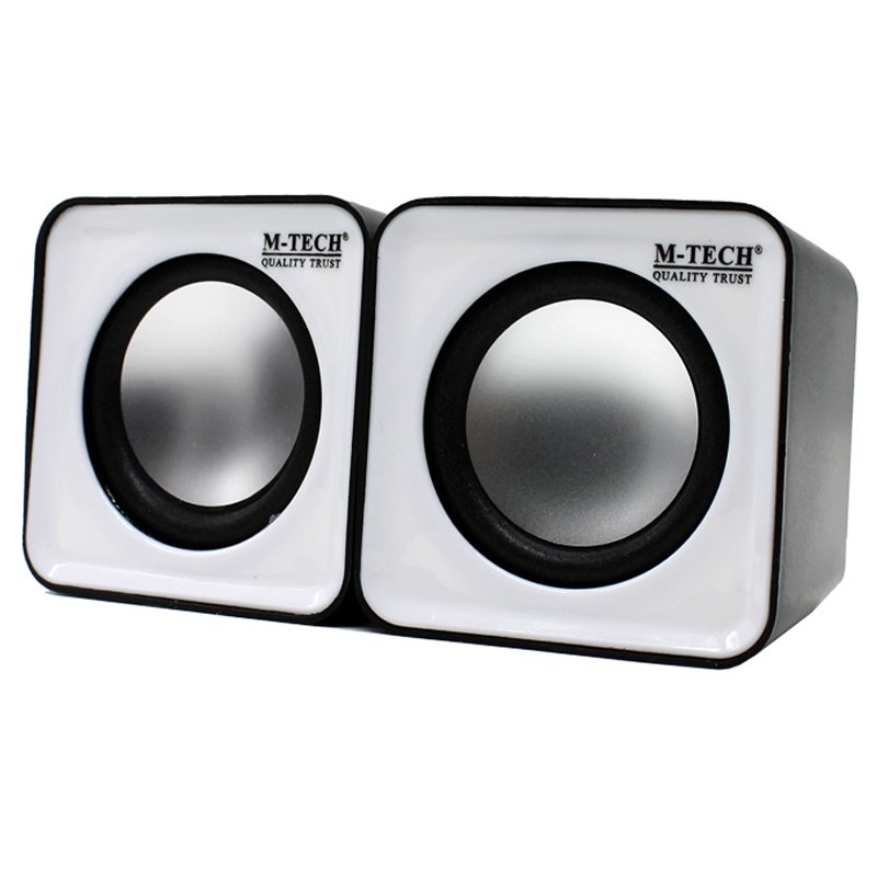 M-Tech Speaker  Portable Laptop Notebook Stereo - M-Tech 01 - Putih