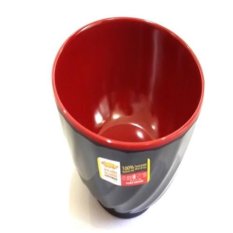 2 Pcs W05A3 Mangkok Jepang Melamin Merah Hitam 5 inc Golden Dragon