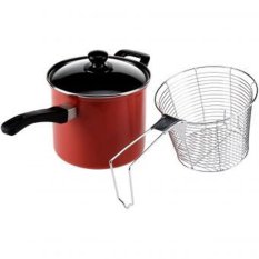 Maspion Maslon Deep Fryer Panci Penggorengan Serbaguna Anti Lengket Non Stick 18cm - Merah