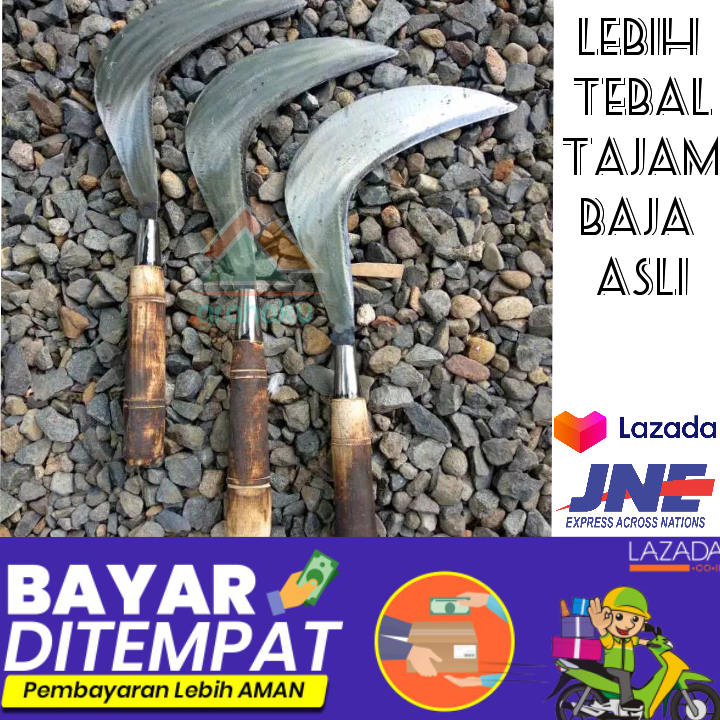 Arit Sabit Pemotong Rumput Arit Per Baja Asli Produk Jawa Sabit Tajam Murah Lazada Indonesia