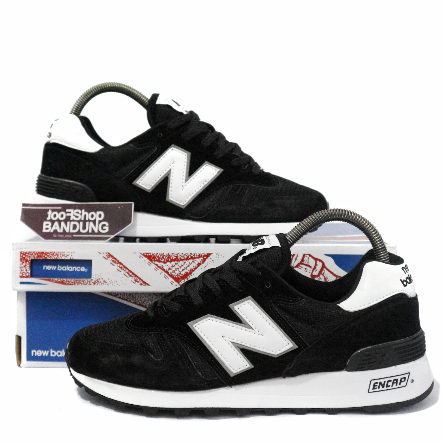 sepatu sport new balance hitam