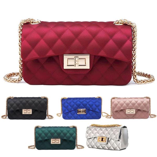 SANTORINI Tas Selempang Import Jelly PREMIUM Dove Matte Chevron Fashion Import Anak Remaja Dan Wanita Dewasa Mewah Cantik Mini Candy Sling Bag