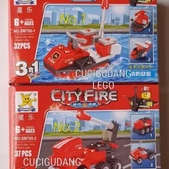 Lego City Fire Mobil Pemadam Kebakaran Firefighter Fire Fighter