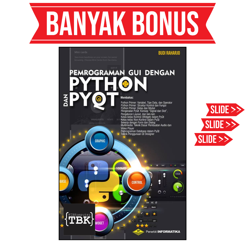 Buku Pemrograman Gui Dengan Python Dan Pyqt Budi Raharjo Lazada Indonesia 8155