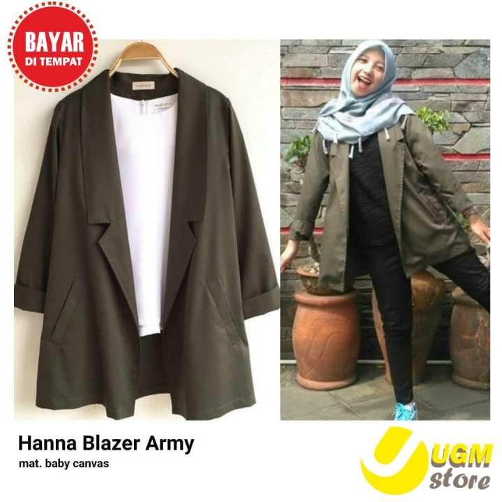 UGM/ Fashion Blazer Wanita- Hanna Blazer -Favorit Wanita
